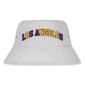 Los Angeles Logo: College-Design-Farben - Stanley/Stella recycelter Bucket Hat - Grau meliert - Vorne