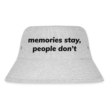 Les souvenirs restent, les gens ne le font pas - Bob recyclé Stanley/Stella - gris chiné - Devant
