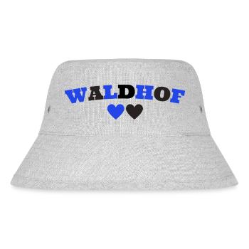 Waldhof Mannheim Herz - Stanley/Stella recycelter Bucket Hat - Grau meliert - Vorne