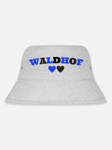 Waldhof Mannheim Herz - Stanley/Stella recycelter Bucket Hat - Grau meliert