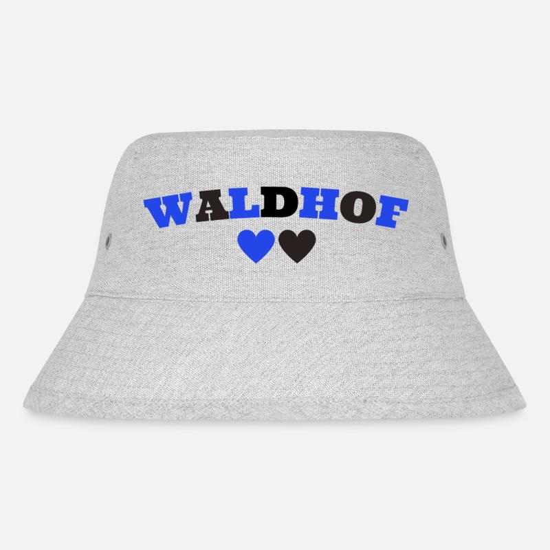 Waldhof Mannheim Herz - Stanley/Stella recycelter Bucket Hat - Grau meliert