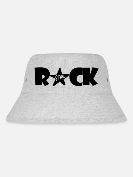 Rock Star - Stanley/Stella Recycled Bucket Hat - heather grey
