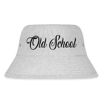 old school - Stanley/Stella recycelter Bucket Hat - Grau meliert - Vorne
