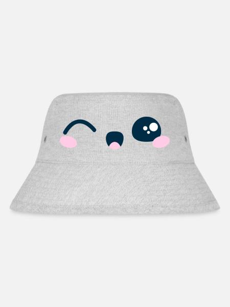 Kawaii Mignon clin d'oeil idée cadeau tshirt sweat - Bob recyclé Stanley/Stella - gris chiné