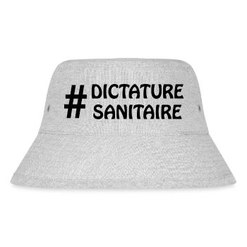 #DictatureSanitaire - Bob recyclé Stanley/Stella - gris chiné - Devant