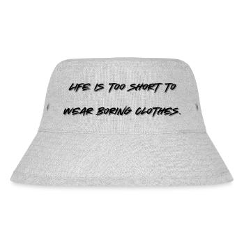 Quotes of life - Stanley/Stella Recycled Bucket Hat - heather grey - Front