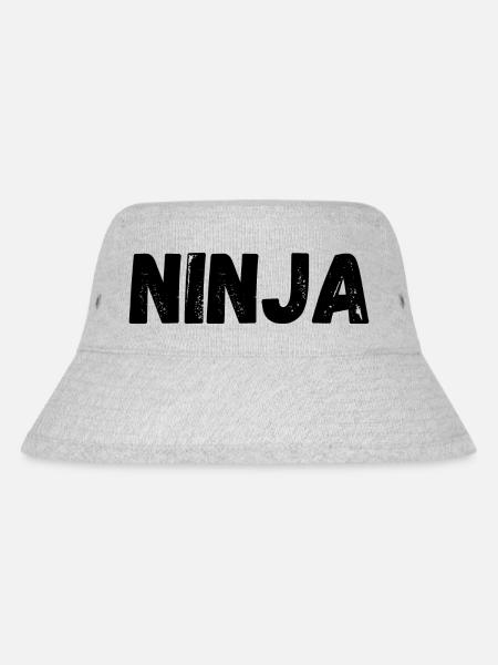 Ninja - Stanley/Stella recycelter Bucket Hat - Grau meliert