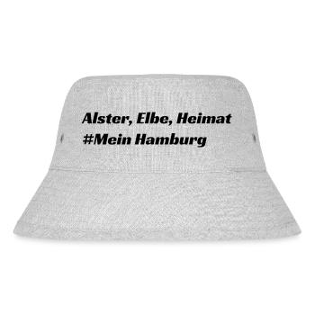 Hamburg - Stanley/Stella recycelter Bucket Hat - Grau meliert - Vorne