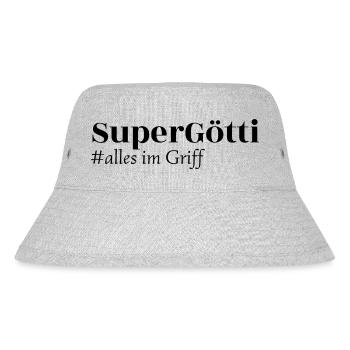 Super Götti - alles im Griff - Stanley/Stella recycelter Bucket Hat - Grau meliert - Vorne