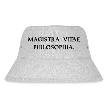the philosophy is the teacher black - Stanley/Stella Recycled Bucket Hat - heather grey - Front