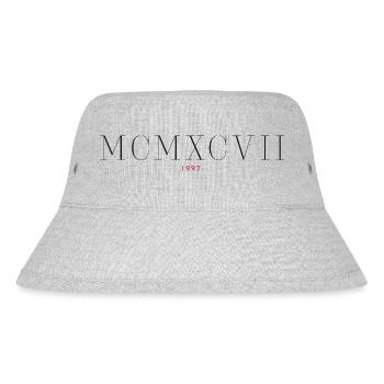 Roman numeral Year of birth Made in 1997 - Stanley/Stella Recycled Bucket Hat - heather grey - Front