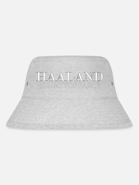 Haland is unstoppable - Stanley/Stella recycelter Bucket Hat - Grau meliert