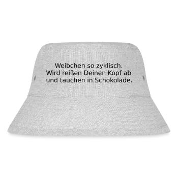 So zyklisch. - Stanley/Stella recycelter Bucket Hat - Grau meliert - Vorne
