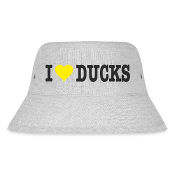 i love ducks - Stanley/Stella recycelter Bucket Hat - Grau meliert - Vorne