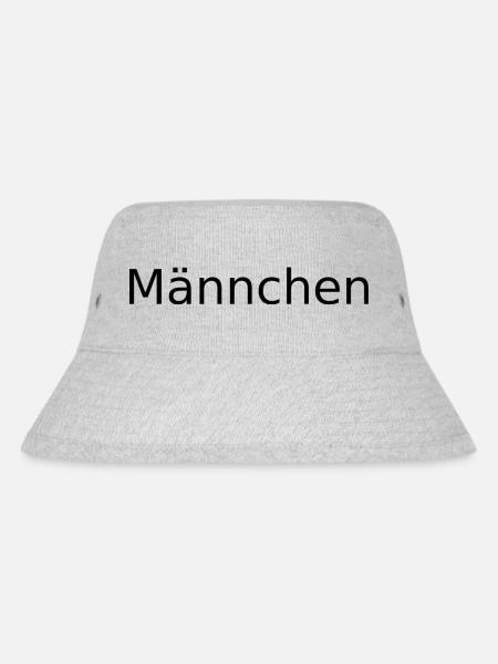 Männchen - Stanley/Stella recycelter Bucket Hat - Grau meliert
