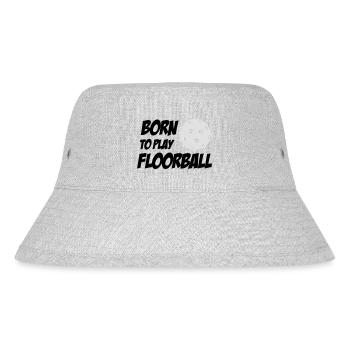Born To Play Floorball - Stanley/Stella Recycled Bucket Hat - heather grey - Front