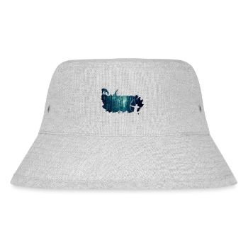 bowhunter splash Winterwald - Stanley/Stella recycelter Bucket Hat - Grau meliert - Vorne