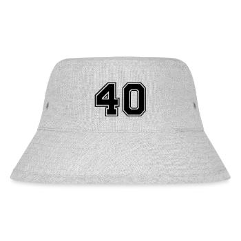 40 - Stanley/Stella recycelter Bucket Hat - Grau meliert - Vorne