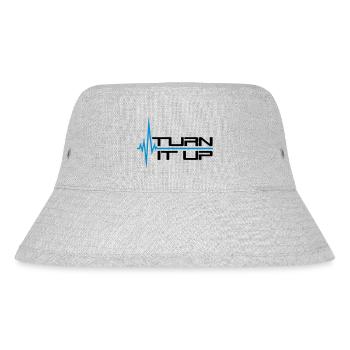 heart rate heartbeat turn it up bar strokes - Stanley/Stella Recycled Bucket Hat - heather grey - Front