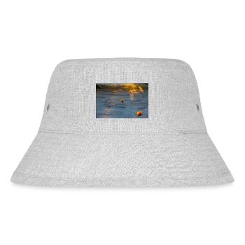 Blumen - Stanley/Stella recycelter Bucket Hat - Grau meliert - Vorne