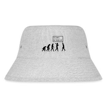 evolution - Stanley/Stella recycelter Bucket Hat - Grau meliert - Vorne