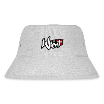 Wien 14 Hütteldorf - Stanley/Stella recycelter Bucket Hat - Grau meliert - Vorne