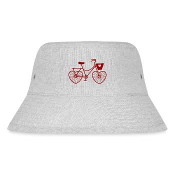 Bike Love / Bike Lover / Saint-Valentin - Bob recyclé Stanley/Stella - gris chiné - Devant