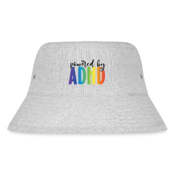 PoweredByADHS - Stanley/Stella recycelter Bucket Hat - Grau meliert - Vorne