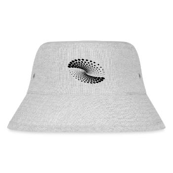 Twisted Whirlpool Spiral Planet Formation - Stanley/Stella Recycled Bucket Hat - heather grey - Front