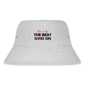 Operation am offenen Herzen - Herzschlag - Stanley/Stella recycelter Bucket Hat - Grau meliert - Vorne