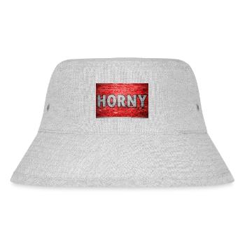 Horny Brick Wall Graffiti - Stanley/Stella Recycled Bucket Hat - heather grey - Front