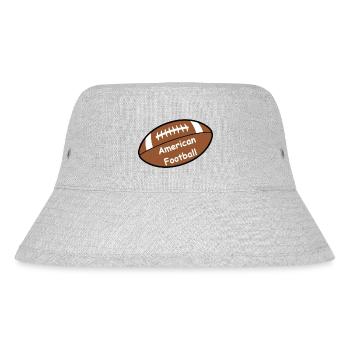 American Football - Stanley/Stella recycelter Bucket Hat - Grau meliert - Vorne