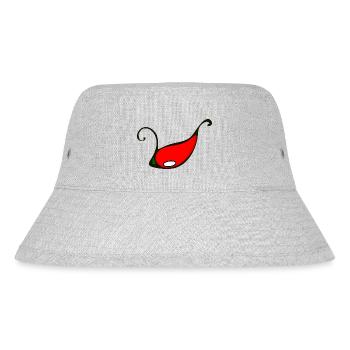 chili pepper - Stanley/Stella Recycled Bucket Hat - heather grey - Front