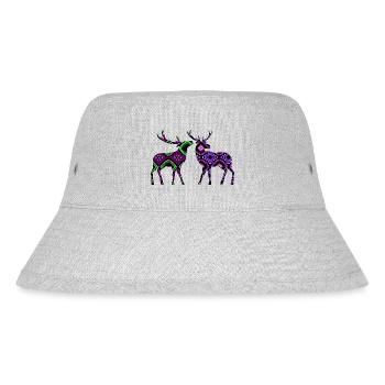 Hirsch - Stanley/Stella recycelter Bucket Hat - Grau meliert - Vorne