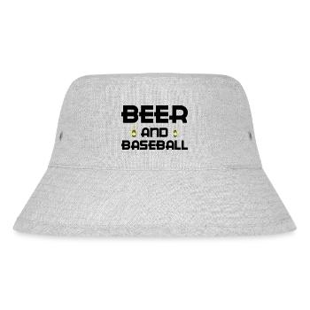 Beer Wine Whiskey Schnapps Alcohol - Stanley/Stella Recycled Bucket Hat - heather grey - Front