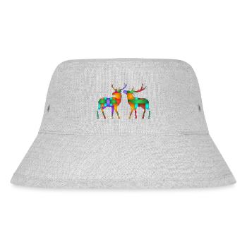 Hirsch - Stanley/Stella recycelter Bucket Hat - Grau meliert - Vorne