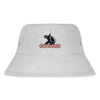 Snowboarding - Stanley/Stella recycelter Bucket Hat - Grau meliert - Vorne