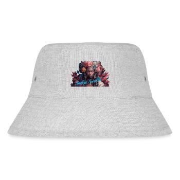 Indian Spirit Geschenk - Stanley/Stella recycelter Bucket Hat - Grau meliert - Vorne
