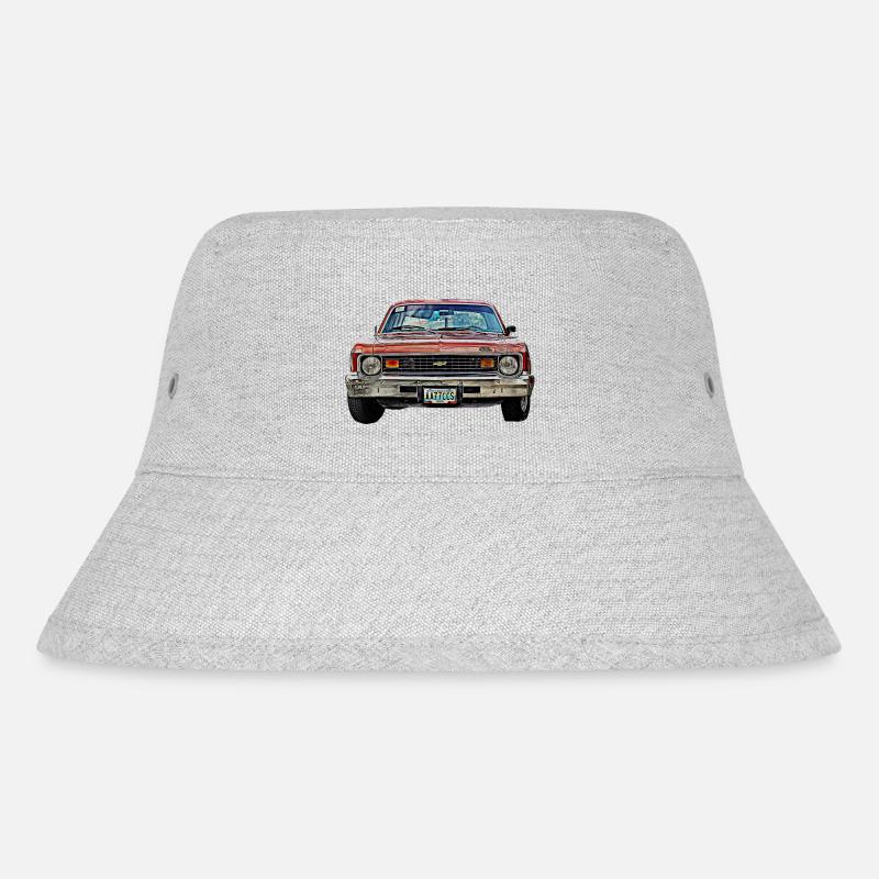 Oldtimer USA nova - Stanley/Stella recycelter Bucket Hat - Grau meliert