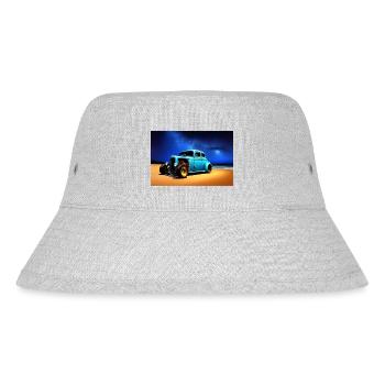 Hot Rod at night - Stanley/Stella Recycled Bucket Hat - heather grey - Front