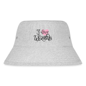 I Love Wizards - Stanley/Stella Recycled Bucket Hat - heather grey - Front