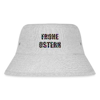 FROHE OSTERN - Stanley/Stella recycelter Bucket Hat - Grau meliert - Vorne