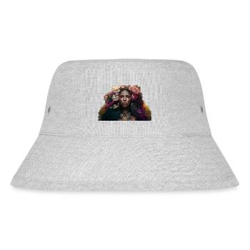 Voodoo Woman Geschenk - Stanley/Stella recycelter Bucket Hat - Grau meliert - Vorne