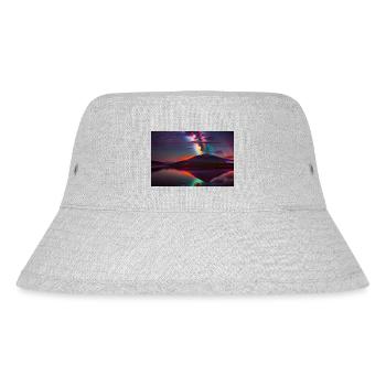 Vulkan 3d - Stanley/Stella recycelter Bucket Hat - Grau meliert - Vorne