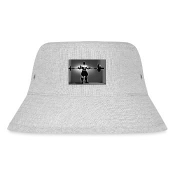 Weight training - Stanley/Stella recycelter Bucket Hat - Grau meliert - Vorne