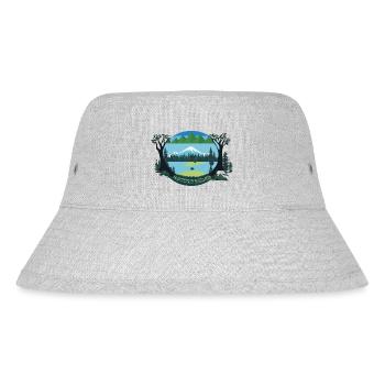 Regeln der Natur - Stanley/Stella recycelter Bucket Hat - Grau meliert - Vorne