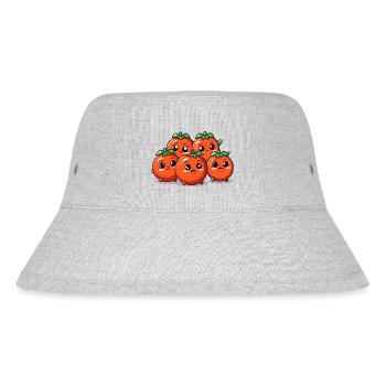 Kawaii tomato buddies - Stanley/Stella Recycled Bucket Hat - heather grey - Front