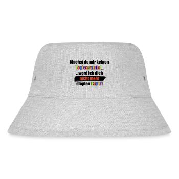 Fürn Rudl - Stanley/Stella recycelter Bucket Hat - Grau meliert - Vorne