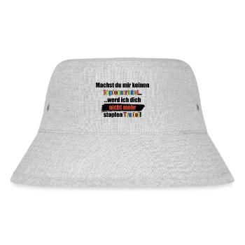 Der Topfenstrudel - Stanley/Stella recycelter Bucket Hat - Grau meliert - Vorne