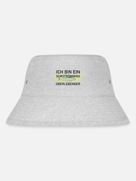Surströmming Challenge Stinkefisch Kotzfisch - Stanley/Stella recycelter Bucket Hat - Grau meliert